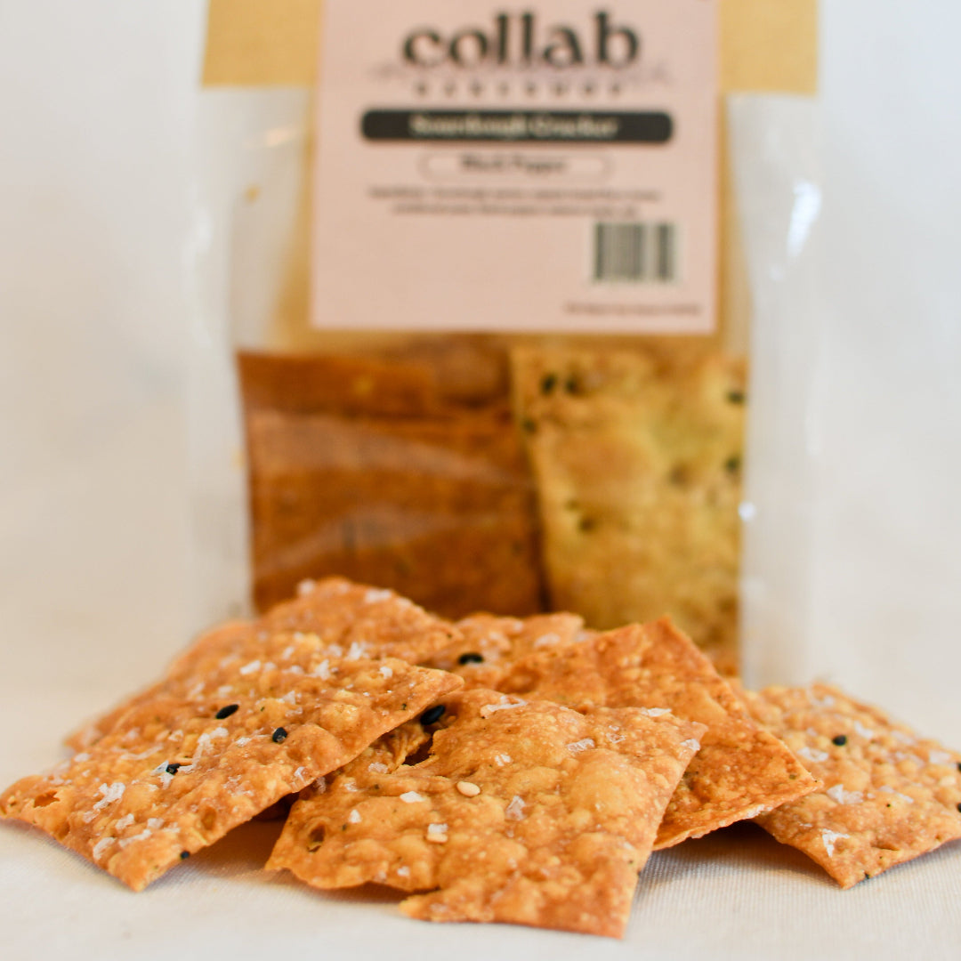 Sourdough Crackers - Black Pepper