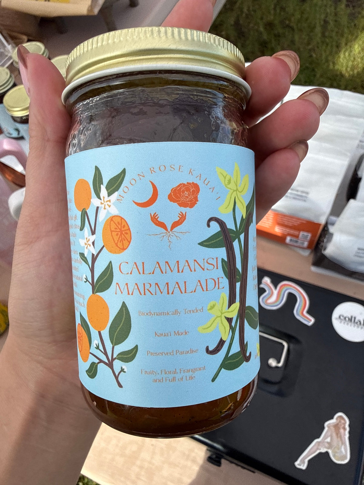 Moon Rose Kauai Calamansi Marmalade jar